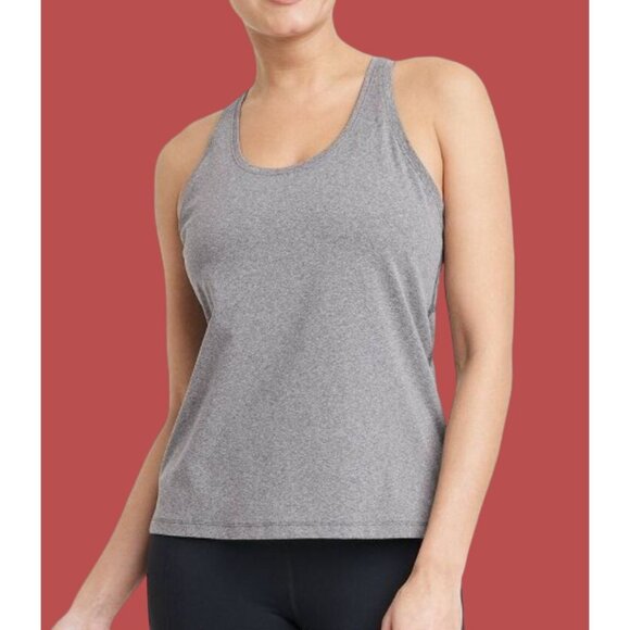 All In Motion - Women's Essential Racerback - Tank Top - Heathered Black - XS - Picture 1 of 13